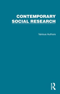 Contemporary Social Research Contemporary Social Research