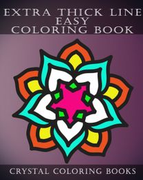 Extra Thick Line Easy Coloring Book
