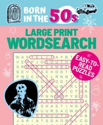 Born in the 50S Large Print Wordsearch