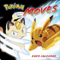Pokemon Moves 2027 Wall Calendar