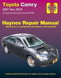 Toyota Camry, Avalon, Lexus Es350 Automotive Repair Manual Toyota Camry, Avalon, Lexus Es350 Automotive Repair Manual