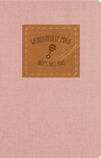 KJV, Wonderfully Made New Testament and   Psalms: Baby Girl's First Bible, Flexcover, Pink