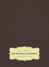 Large 8.5 X 11 Dotted Bullet Journal (Brown #13) Hardcover - 245 Numbered Pages
