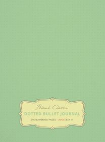 Large 8.5 X 11 Dotted Bullet Journal (Sea Foam Green #16) Hardcover - 245 Numbered Pages
