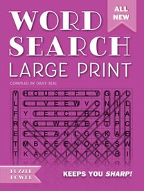 Word Search Large Print (Purple)