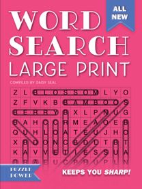 Word Search Large Print (Pink)
