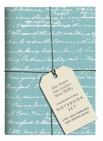 Jane Austen, Ada Lovelace, Mary Shelley Handwriting Notebook Set Jane Austen, Ada Lovelace, Mary Shelley Handwriting Notebook Set