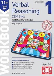 11+ Verbal Reasoning Year 3/4 Cem Style Workbook 1 11+ Verbal Reasoning Year 3/4 Cem Style Workbook 1