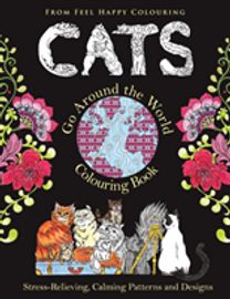 Cats Go Around the World Colouring Book