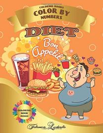 Diet, Bon Appetit - Coloring Books Color by Numbers