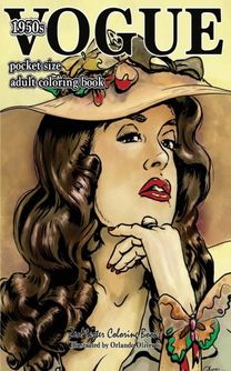 Vogue 1950S Pocket Size Adult Coloring Book