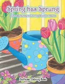 Adult Color by Numbers Coloring Book of Spring