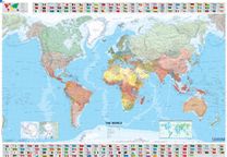 World - Michelin rolled & tubed wall map Paper