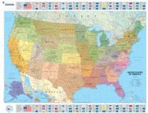 U.S.A Political - Michelin rolled & tubed wall map Paper U.S.A Political - Michelin rolled & tubed wall map Paper