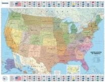 Usa Political Laminated Wall Map