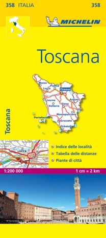 Toscana - Michelin Local Map 358 Toscana - Michelin Local Map 358