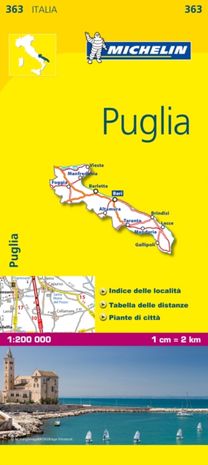 Puglia - Michelin Local Map 363 Puglia - Michelin Local Map 363