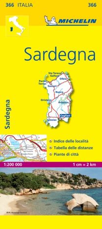 Sardinia - Michelin Local Map 366 Sardinia - Michelin Local Map 366
