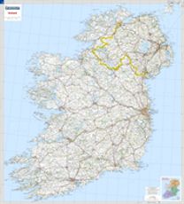 Ireland - Michelin Rolled & Tubed Wall Map Encapsulated