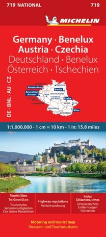 Germany, Benelux, Austria, Czech Republic - Michelin National Map 719 Germany, Benelux, Austria, Czech Republic - Michelin National Map 719