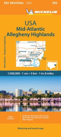 Midatlantic - Michelin Regional Map 582 Midatlantic - Michelin Regional Map 582