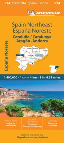 Aragon Cataluna - Michelin Regional Map 574