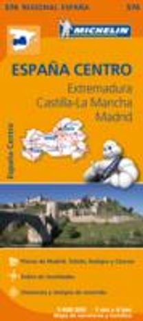 Extremadura, Castilla La Mancha, Madrid - Michelin Regional Map 576