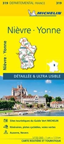 Nievre, Yonne - Michelin Local Map 319 Nievre, Yonne - Michelin Local Map 319