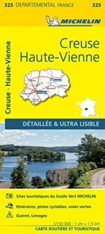 Creuse, Haute-Vienne - Michelin Local Map 325 Creuse, Haute-Vienne - Michelin Local Map 325