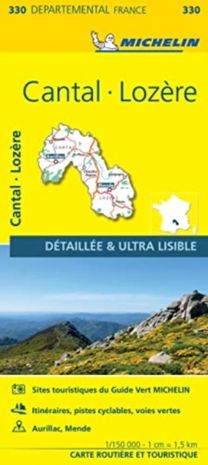 Cantal, Lozire - Michelin Local Map 330 Cantal, Lozire - Michelin Local Map 330