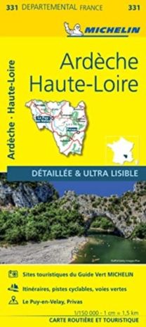 Ardeche, Haute-Loire - Michelin Local Map 331 Ardeche, Haute-Loire - Michelin Local Map 331