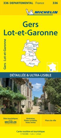 Gers Lot-et-Garonne - Michelin Local Map 336