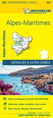 Alpes-Maritimes - Michelin Local Map 341 Alpes-Maritimes - Michelin Local Map 341