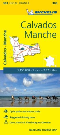 Calvados, Manche - Michelin Local Map 303