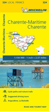 Charente, Charente-Maritime - Michelin Local Map 324 Charente, Charente-Maritime - Michelin Local Map 324