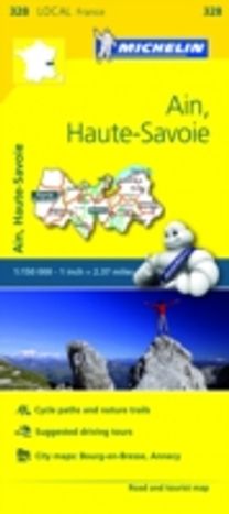Ain, Haute-Savoie - Michelin Local Map 328