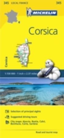 Corse-Du-Sud, Haute-Corse - Michelin Local Map 345