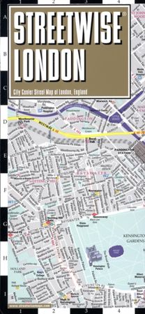 Streetwise London Map - Laminated City Center Street Map of London, England