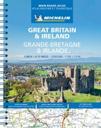Great Britain & Ireland Main Roads Atlas (A4-Spiral, English-French) 2025