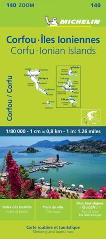 Corfu & the Ionian Islands - Michelin Zoom Map 140 Corfu & the Ionian Islands - Michelin Zoom Map 140