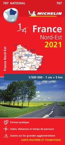 Northeastern France 2021 - Michelin National Map 707 Northeastern France 2021 - Michelin National Map 707