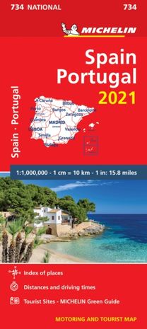Spain & Portugal 2021 - Michelin National Map 734 Spain & Portugal 2021 - Michelin National Map 734