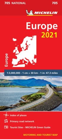 Europe 2021 - Michelin National Map 705 Europe 2021 - Michelin National Map 705
