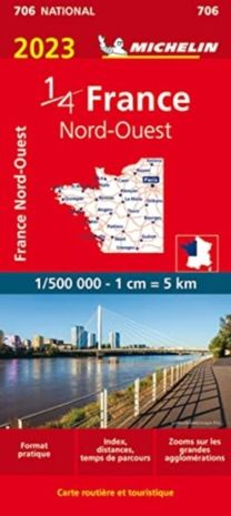 Northwestern France 2023- Michelin National Map 706 Northwestern France 2023- Michelin National Map 706