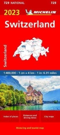 Switzerland 2023 - Michelin National Map 729 Switzerland 2023 - Michelin National Map 729