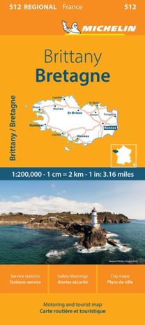 Brittany - Michelin Regional Map 512 Brittany - Michelin Regional Map 512