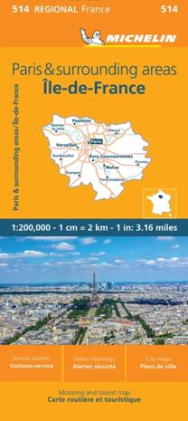 Ile-De-France - Michelin Regional Map 514