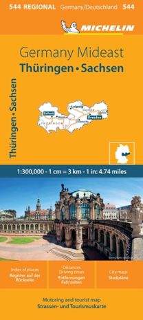 Germany Mideast - Michelin Regional Map 544 Germany Mideast - Michelin Regional Map 544