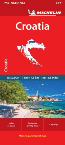 Croatia - Michelin National Map 757 Croatia - Michelin National Map 757