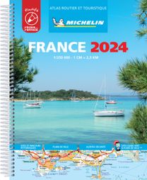 France 2024 - Tourist & Motoring Atlas A4 Laminated Spiral France 2024 - Tourist & Motoring Atlas A4 Laminated Spiral